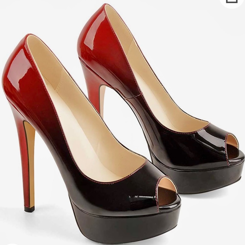 Gradient stiletto heels